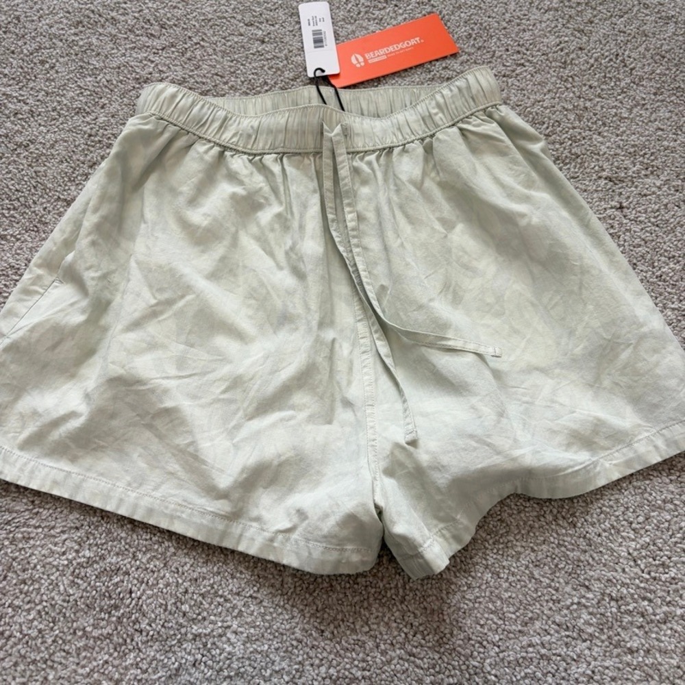 Bearded Goat Breeze Short Womens S Light Green Printed Gorpcore Outdoor Vacation